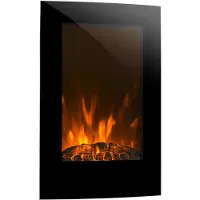 Klarstein elektrische haard, elektrische kachels voor woonkamers en binnenruimtes, elektrische haard met LED-vlammen, wandhaard, ventilatorkachel met timer, instelbare thermostaat, 2000 W kachel