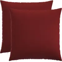 vidaXL Kussensloop 2 st HEERLEN Wijnrood 60 x 60 cm Stof