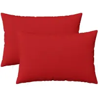 vidaXL Kussensloop 2 st HEERLEN Rood 50 x 75 cm Stof