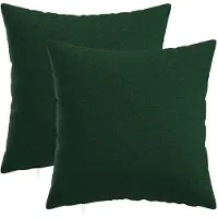 vidaXL Kussensloop 2 st HEERLEN Donkergroen 30 x 30 cm Stof
