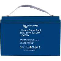 Victron Energy M8 Lithium Superpack 25.6v/battery 50ah Blauw