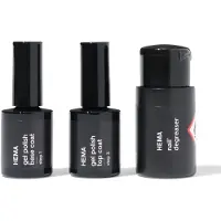 HEMA Base and topcoat gel polish set