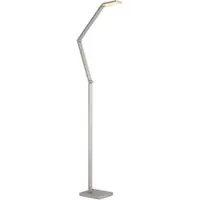 Paul Neuhaus Vloerlamp SAMSKY, dimbaar, alu / grijs / zink, Woon-/ Eetkamer, Aluminium, Modern, vloerlamp