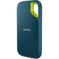 SanDisk Extreme draagbare SSD 2 TB V2 - USB-C 3.2 Gen2 IP65 Monterey (2000 GB), Externe SSD, Blauw