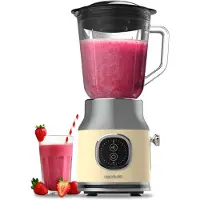 Cecotec Standmixer RetroTwist, geel, 800W, mixer, keukenapparaat, retrostijl