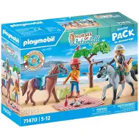 Playmobil Le club d'équitation 71470 Amelia et Ben avec chevaux