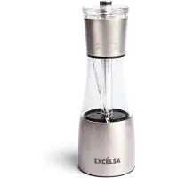 Excelsa Brunch Time: Zilverkleurige set van twee peper- en zoutmolens
