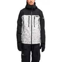 Quiksilver - Ski jassen - Sycamore 20K Jacket Ice Camo Bone White voor Unisex - Maat M - Zwart