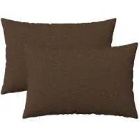 vidaXL Kussensloop 2 st HEERLEN Bruin 50 x 70 cm Stof
