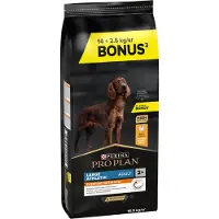 Purina hondenvoer voor volwassen honden, grote rassen, actief, geschikt voor honden van 14 kg tot 2,5 kg