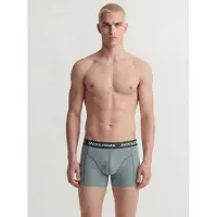 Jack & Jones Boxershorts 'JACFax' mintgroen / donkergroen / groen gemêleerd / wit