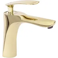 REA Wastafelkraan Orbit Gold Low