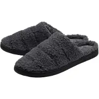 Dunlop Heren Teddy Fleece Muilezels Charcoal Open Rug UK 7-13