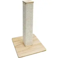 Eyepower Kattenkrabpaal van sisal, rechthoekig, 62 cm hoog, met bamboe bodemplaat - kleine krabpaal