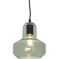 Olucia - SABINA - Hanglamp - Groen / Zwart - Vorm: Rond