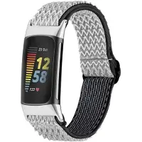 IMoshion Elastisch nylonbandje voor de Fitbit Charge 5 - Wit