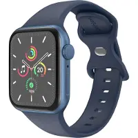 IMoshion Siliconen⁺ bandje voor de Apple Watch | 44/45/46/49 mm - Maat M/L - Midnight