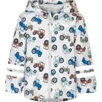 Playshoes Functionele jas enziaan / lichtgrijs / donkeroranje / zwart