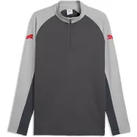 Puma IndividualLIGA T-shirt met rits tot halverwege