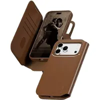 CARE by PanzerGlass CARE 2 In 1 Wallet MagSafe iPhone 18 Pro Max Hoesje Bruin