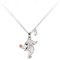 The Nightmare Before Christmas Halsketting - Zero - zilverkleurig - Maat Standard