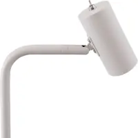 Olucia - CARLOS - Vloerlamp - Wit - Vorm: Rond