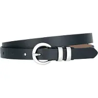 Lindenmann dames leren riem - zwart