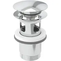 Geberit - Afsluitbare afvoer, ClickClack, glanzend chroom 152.076.21.1