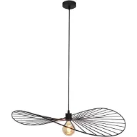Olucia - JOLINDA - Hanglamp - Zwart - Vorm: Rond