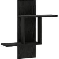 vidaXL Wandplank Zwart eiken 59 x 17 x 63 cm Bewerkt hout