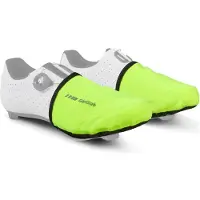 Gripgrab - Windproof Hi-Vis Wielren Toe Covers Teenwarmers Overschoenen Winddicht voor Racefietsschoenen - Geel Hi-Vis - Unisex - Maat L/XL (42-45)