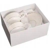 Marco polo Set van 2 Luxe Porseleinen Kopjes met Schotels - Engelse Collectie