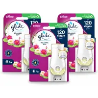 Glade 3 x - Houder Elektrische Olie - Relaxing Zen - Voordeelverpakking - 3 stuks