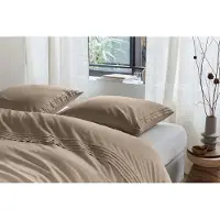 Beddinghouse Dekbedovertrek Osiris Taupe Katoen-260 x 200 / 220 cm | Extra Breed