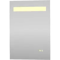 Proline Avento Spiegel Rechthoek Op Alu Frame Geïnt LED, Dimbaar, 50x3x70 cm Spiegel