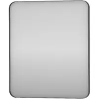 Proline Donna Spiegel Rond Kader 60x4x70 cm Mat Zwart