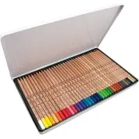 Milan Boîte en métal 36 crayons de couleurs Milán