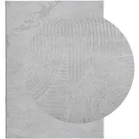 vidaXL Vloerkleed IZA laagpolig Scandinavisch 200x280 cm grijs