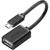 UGREEN 10396, 0,12 meter, USB A, Micro-USB B, USB 2.0, 0,48 Gbit/s, zwart
