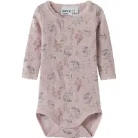 Name it Rompertje/body 'NBFWANG' saffier / olijfgroen / pastellila / rosa