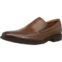 Clarks heren slippers, model Kippfrei, donkerbruin, maat 41 EU, brede pasvorm