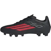 Adidas Unisex F50 Club voetbalschoenen, geschikt voor harde en multifunctionele ondergronden, kleur: zwart/lichtgrijs