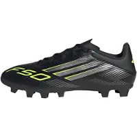 Adidas Unisex F50 Club voetbalschoenen, geschikt voor harde en multifunctionele ondergronden, kleur: zwart/grijs