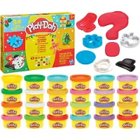 Play-Doh Adventskalender voor de feestdagen, geschikt voor kinderen vanaf 3 jaar, gemaakt van polypropyleen (PP) en polyethyleen, bevat 18 stuks