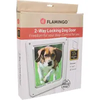 Flamingo hondendeur napoleon wit mt 29x35cm