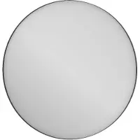 Basic Line Circolo Spiegel Rond - 100x100cm - Mat Zwart - Glas - Rond - Spiegels, Badkamerspiegels - 8718835668204