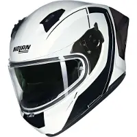 Nolan N60-6 Sport Mesmerico 341 Wit Zwart Metal Integraalhelm - Maat S - Helm