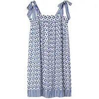 Esotiq Rekha - Nachtjapon - Marineblauw - 100% Viscose - Verstelbare Bandjes