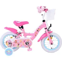 Volare Disney Princess Kinderfiets - Meisjes - 12 inch - Roze - Twee Handremmen