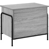 vidaXL Opbergbox Grijs Sonoma 80 x 40 x 49,5 cm Bewerkt hout